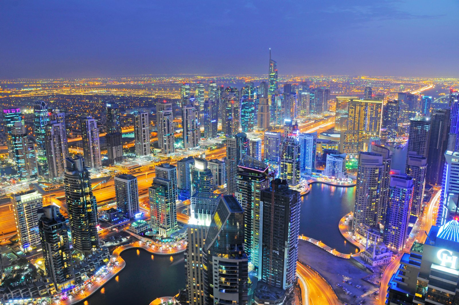 Dubai Skyline Background